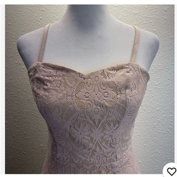 Dress the Population Leanne Pink Lace Mini Dress Women Size Small NWT Size XS - Picture 2 of 7